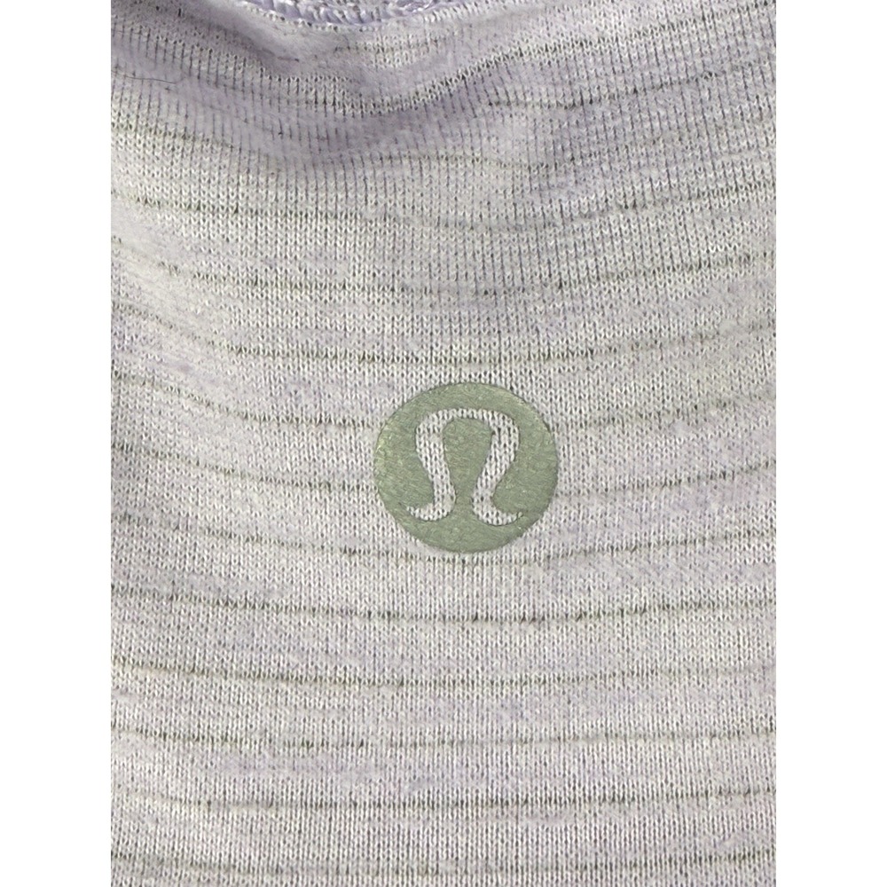 Lululemon Twist Back Racerback Tank Light Lavender Heathered Womens Size 12 - Picture 3 of 9